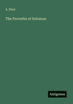 bokomslag Proverbs of Solomon