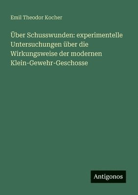 bokomslag Über Schusswunden