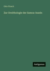 bokomslag Zur Ornithologie der Samoa-Inseln