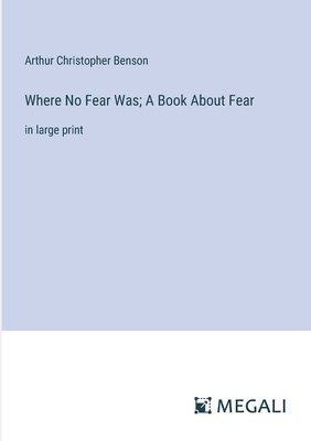 bokomslag Where No Fear Was; A Book About Fear