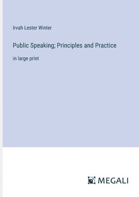 bokomslag Public Speaking; Principles and Practice