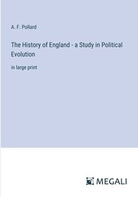 bokomslag The History of England - a Study in Political Evolution