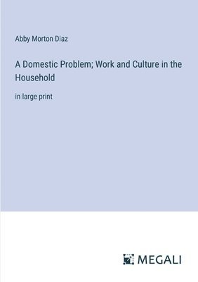 Abby Morton Diaz - Domestic Problem; Work and Culture in the Household, Häftad