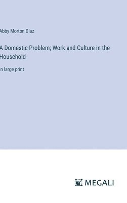 Abby Morton Diaz - Domestic Problem; Work and Culture in the Household, Inbunden