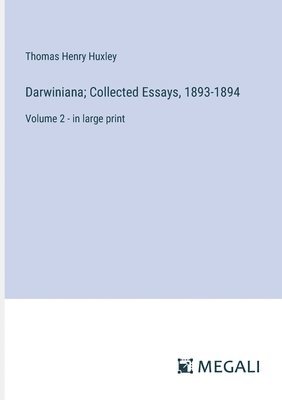 bokomslag Darwiniana; Collected Essays, 1893-1894