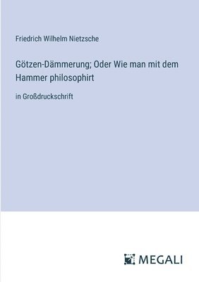 bokomslag Gtzen-Dmmerung; Oder Wie man mit dem Hammer philosophirt