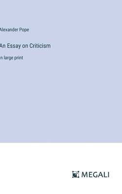 Essay on Criticism