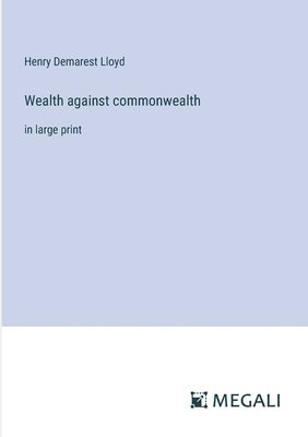 bokomslag Wealth against commonwealth