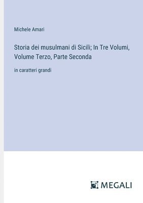 bokomslag Storia dei musulmani di Sicili; In Tre Volumi, Volume Terzo, Parte Seconda