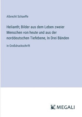 Helianth; Bilder aus dem Leben zweier Menschen von heute und aus der norddeutschen Tiefebene, In Drei Bnden 1