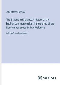 bokomslag Saxons in England; A history of the English commonwealth till the period of the Norman conquest, In Two Volumes