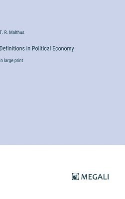 bokomslag Definitions in Political Economy