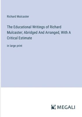 bokomslag The Educational Writings of Richard Mulcaster; Abridged And Arranged, With A Critical Estimate