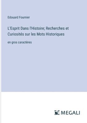 bokomslag L'Esprit Dans l'Histoire; Recherches et Curiosits sur les Mots Historiques