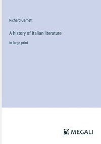 bokomslag A history of Italian literature