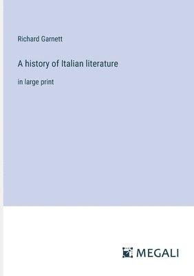 bokomslag history of Italian literature