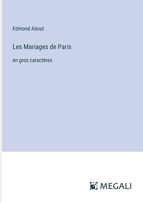 bokomslag Les Mariages de Paris