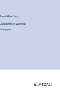 bokomslag Judgments in Vacation