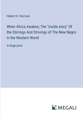 When Africa Awakes; The &quot;inside story&quot; Of the Stirrings And Strivings of The New Negro in the Western World 1