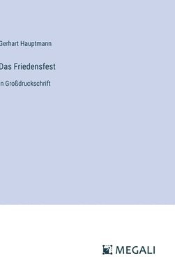 bokomslag Das Friedensfest