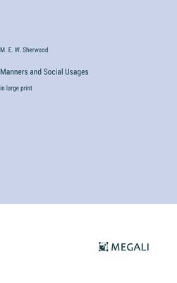 bokomslag Manners and Social Usages