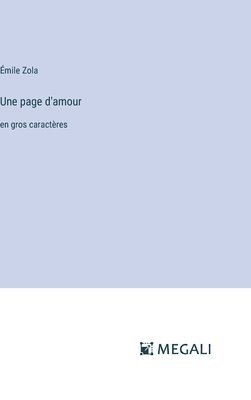 bokomslag Une page d'amour