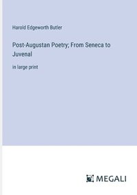bokomslag Post-Augustan Poetry; From Seneca to Juvenal