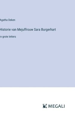 bokomslag Historie van Mejuffrouw Sara Burgerhart