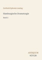 Gotthold Ephraim Lessing - Hamburgische Dramaturgie, Häftad