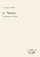 Madame de Staël - De l'Allemagne, Häftad