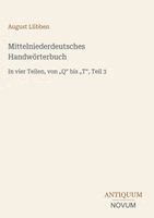 August Lübben - Mittelniederdeutsches Handwörterbuch, Inbunden. Tillgänglighet: Lägg i varukorg