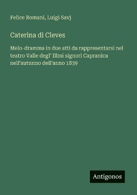 bokomslag Caterina di Cleves