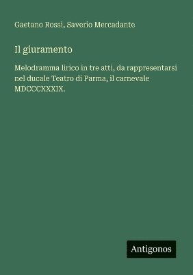 bokomslag giuramento