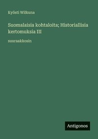 bokomslag Suomalaisia kohtaloita; Historiallisia kertomuksia III: suuraakkosin