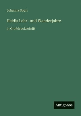 Johanna Spyri - Heidis Lehr- und Wanderjahre, Häftad