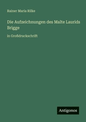Rainer Maria Rilke - Aufzeichnungen des Malte Laurids Brigge, Häftad