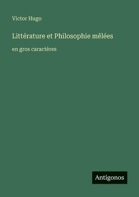 Littérature et Philosophie mêlées