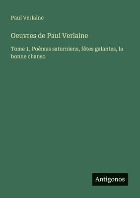 bokomslag Oeuvres de Paul Verlaine