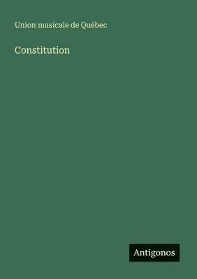 bokomslag Constitution