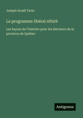 bokomslag programme libéral réfuté