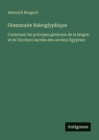 bokomslag Grammaire hiéroglyphique