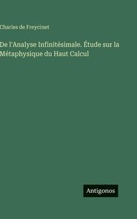bokomslag De l'Analyse Infinitésimale. Étude sur la Métaphysique du Haut Calcul