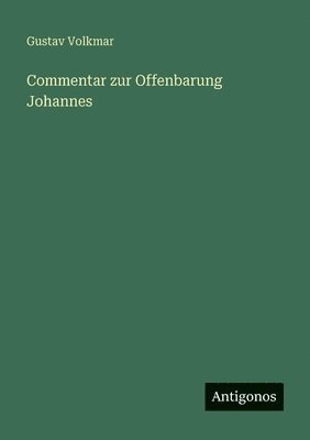 Gustav Volkmar - Commentar zur Offenbarung Johannes, Häftad