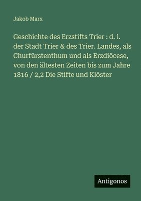 Geschichte des Erzstifts Trier