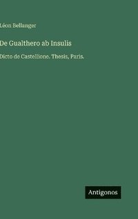 bokomslag De Gualthero ab Insulis
