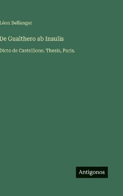 bokomslag De Gualthero ab Insulis