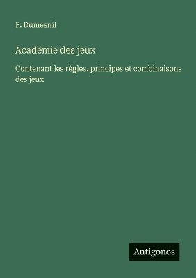 bokomslag Académie des jeux