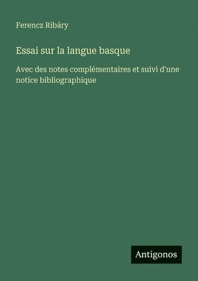bokomslag Essai sur la langue basque