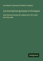 bokomslag Les inscriptions grecques et étrusques