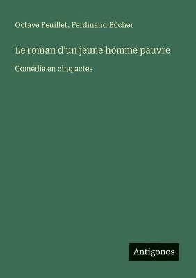 bokomslag roman d'un jeune homme pauvre